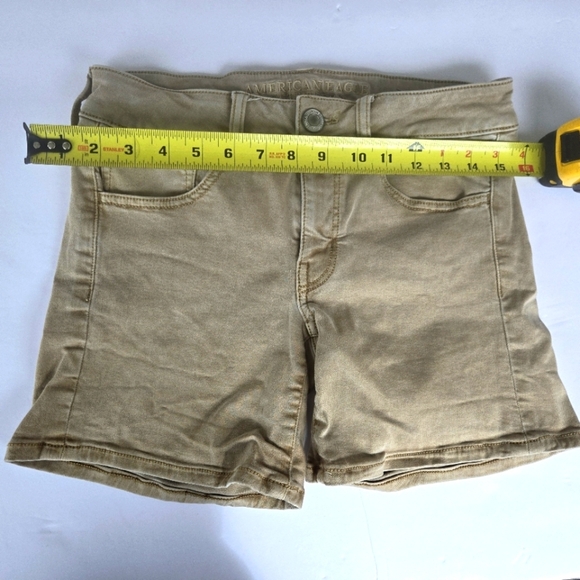 American Eagle Outfitters Light Brown Jean Shorts-Size 6 - Picture 4 of 8